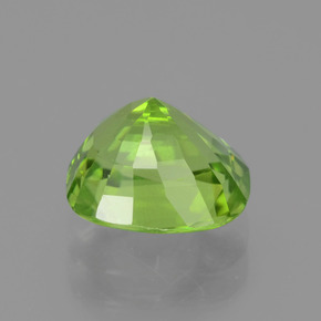 Peridoto verde natural 2,47ct, almofada cortada, VS