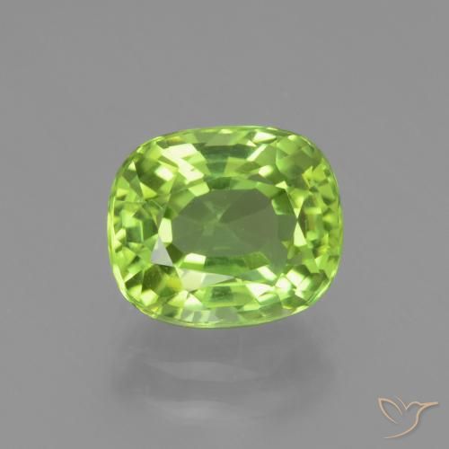 2.26ct Natural verde vivo Peridoto, Almofada, VS