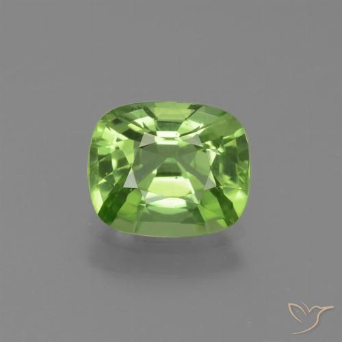 2.02ct Natural Verde médio Peridoto, Almofada, VVS-VS