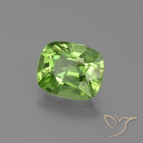Peridoto Verde médio Natural 2.02ct, Almofada, VVS-VS