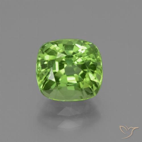 2.10ct Natural Verde médio Peridoto, Almofada, VS