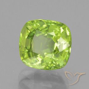 Peridoto Verde Vivo Claro Natural 2.61ct, Almofada, VS