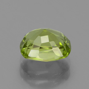 Peridoto verde vivo Natural 2.24ct, Almofada cortada, VVS-VS