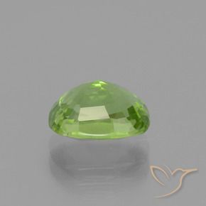 Peridoto verde vivo Natural 2.40ct, Almofada, VS