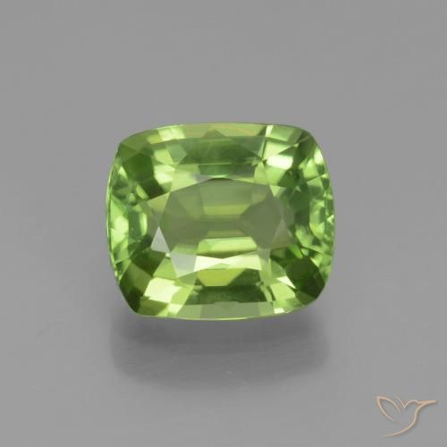 2.09ct Natural verde vivo Peridoto, Almofada, VS