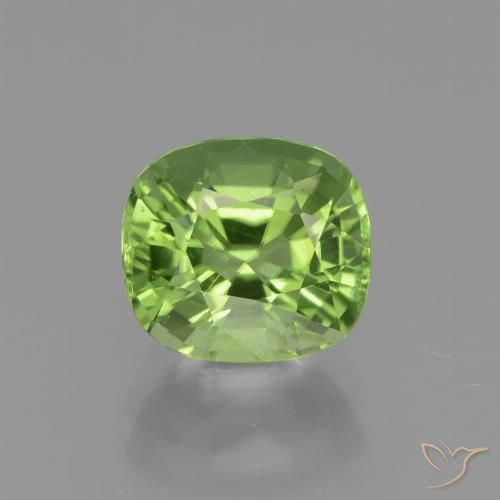 2.26ct Natural verde vivo Peridoto, Almofada, VS
