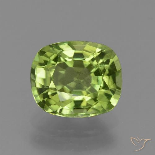 2.42ct Natural Verde médio Peridoto, Almofada, VS