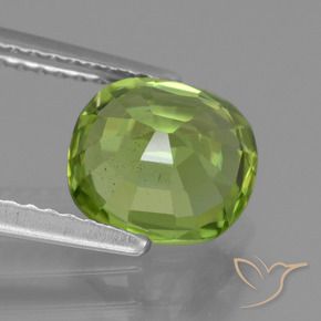 Peridoto Verde médio Natural 2.26ct, Almofada, VS