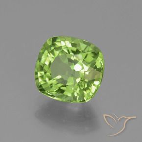 Peridoto Verde amarelado Natural 2.14ct, Almofada, VVS-VS