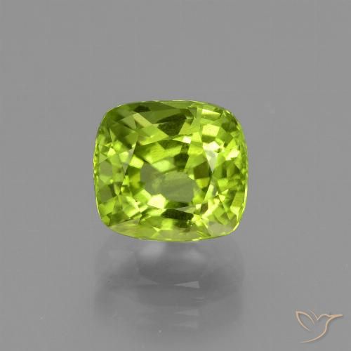 2.33ct Natural Verde médio Peridoto, Almofada, VS