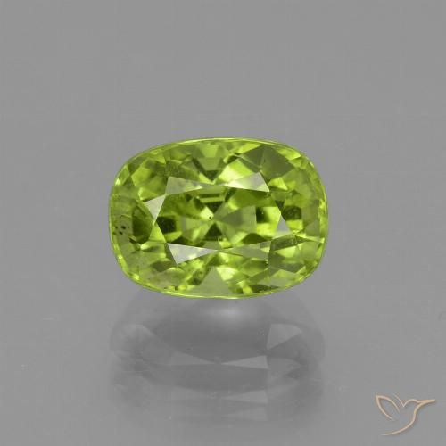 2.45ct Natural Verde médio Peridoto, Almofada, VS