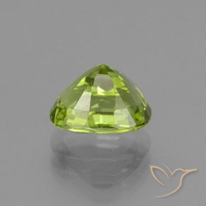 Peridoto Verde médio Natural 2.45ct, Almofada, VS