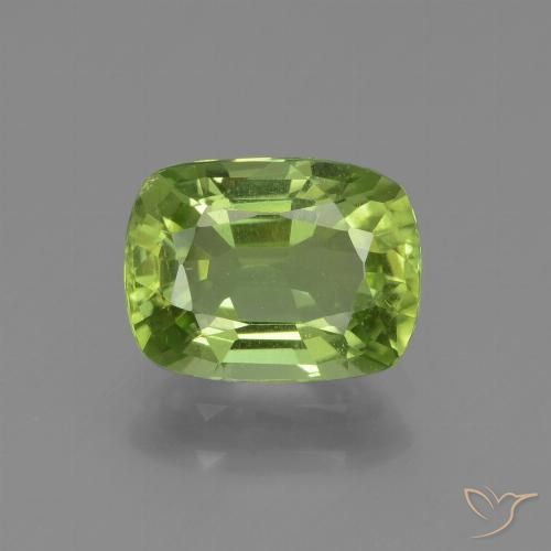 1.96ct Natural Verde médio Peridoto, Almofada, VS
