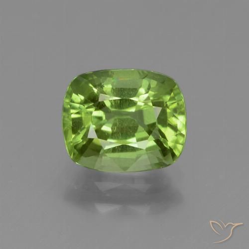 1.92ct Natural verde vivo Peridoto, Almofada, VS