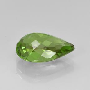 Peridoto verde natural 3,40ct, formato de pêra, VS