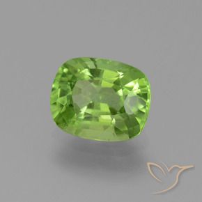 Peridoto Verde médio Natural 2.33ct, Almofada, VS