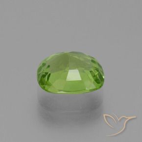 Peridoto verde vivo Natural 2.48ct, Almofada, VS