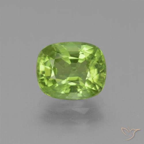 2.30ct Natural verde vivo Peridoto, Almofada, VS