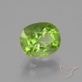Peridoto Verde amarelado Natural 2.47ct, Almofada, VS