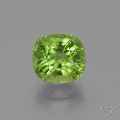 2.40ct Natural Verde médio Peridoto, Almofada, VS