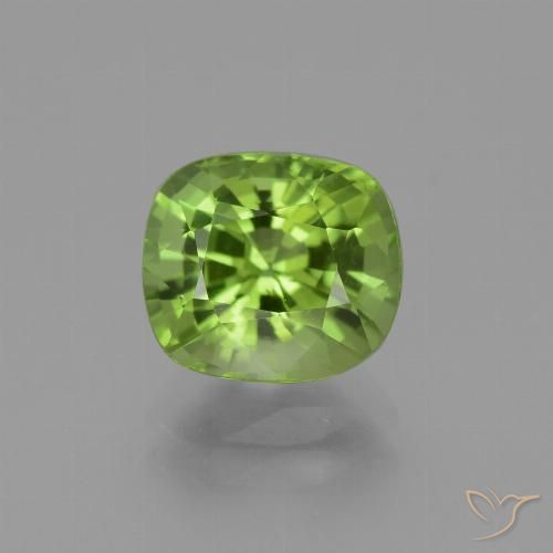 2.41ct Natural Verde médio Peridoto, Almofada, VVS-VS