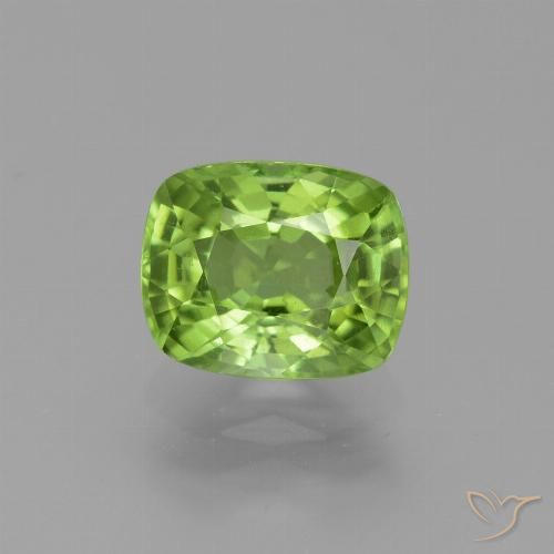 2.41ct Natural Verde médio Peridoto, Almofada, VS