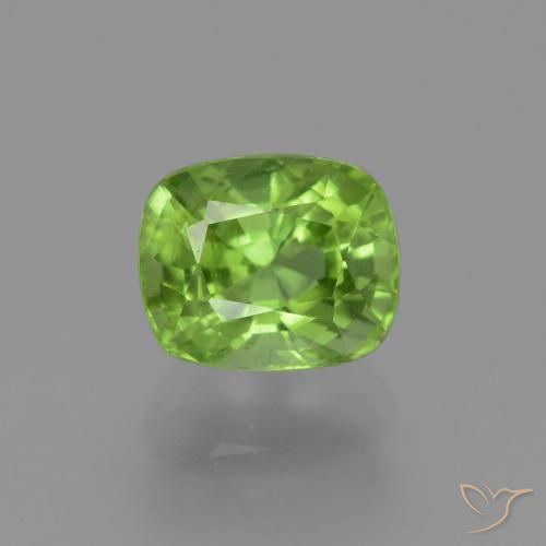 2.50ct Natural verde vivo Peridoto, Almofada, VS
