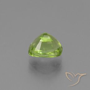 Peridoto Verde médio Natural 2.55ct, Almofada, VS