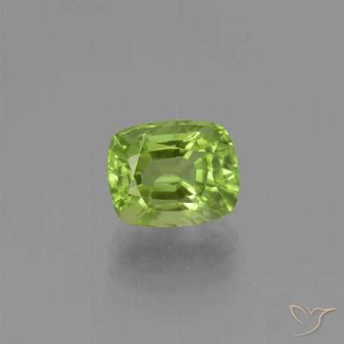 2.42ct Natural Verde médio Peridoto, Almofada, VS