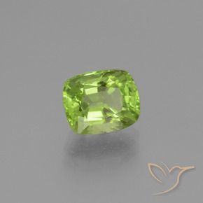 Peridoto Verde médio Natural 2.42ct, Almofada, VS
