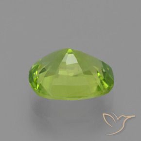 Peridoto Verde amarelado Natural 2.40ct, Almofada, VS-SI