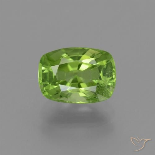2.43ct Natural verde vivo Peridoto, Almofada, VS