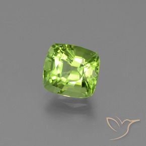 Peridoto Verde médio Natural 2.00ct, Almofada, VVS-VS