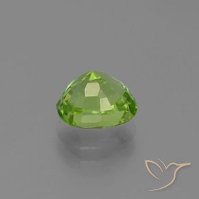 Peridoto verde vivo Natural 2.13ct, Almofada, VVS-VS