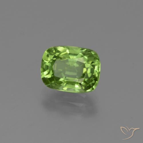 Peridoto Verde médio Natural 1.95ct, Almofada, VS