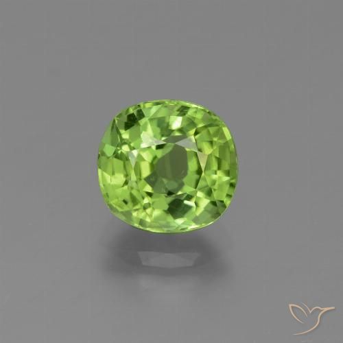2.26ct Natural Verde médio Peridoto, Almofada, VS