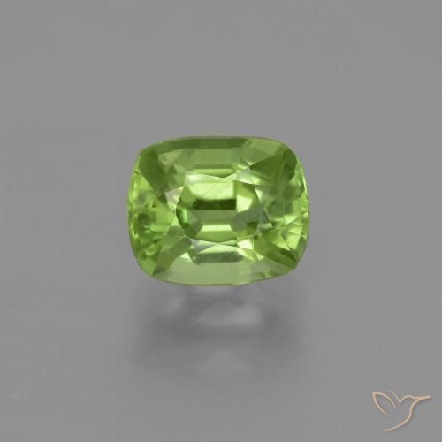 2.02ct Natural Verde médio Peridoto, Almofada, VS