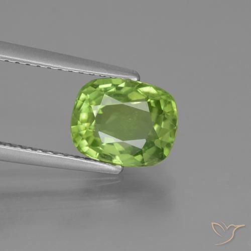 2.25ct Natural Verde médio Peridoto, Almofada, VS