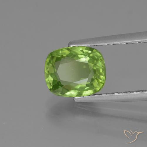 Peridoto Verde médio Natural 2.25ct, Almofada, VS