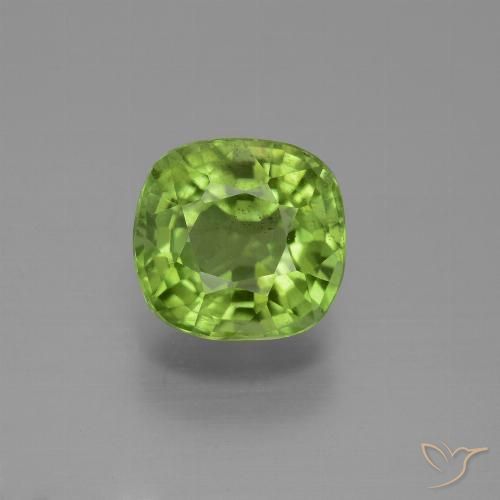 2.59ct Natural verde vivo Peridoto, Almofada, VS-SI