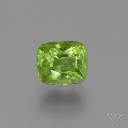 2.33ct Natural verde vivo Peridoto, Almofada, VS-SI