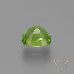 Peridoto verde vivo Natural 2.33ct, Almofada, VS-SI