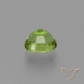 Peridoto verde vivo Natural 2.24ct, Almofada, VS-SI