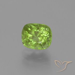 Peridoto Verde amarelado Natural 2.25ct, Almofada, VS