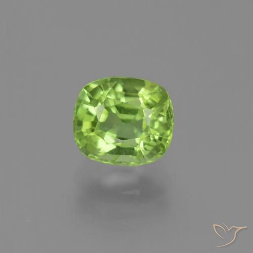 2.13ct Natural Verde médio Peridoto, Almofada, VS-SI