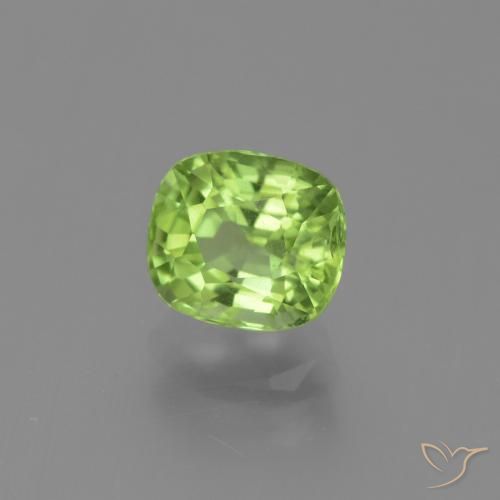 Peridoto Verde médio Natural 2.13ct, Almofada, VS-SI