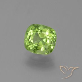 Peridoto verde vivo Natural 2.01ct, Almofada, VS