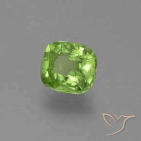 Peridoto Verde médio Natural 2.03ct, Almofada, VS-SI