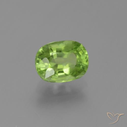 Peridoto Verde médio Natural 1.98ct, Almofada, VVS-VS