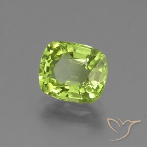 Peridoto Verde Vivo Claro Natural 2.02ct, Almofada, VS-SI